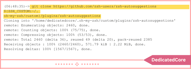 command to clone the repository