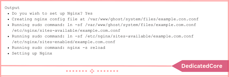 displays output as per command