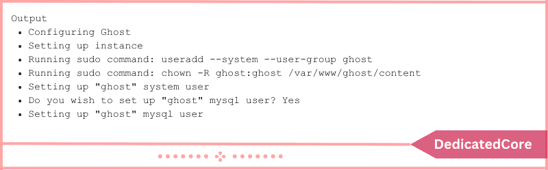 create ghost system user