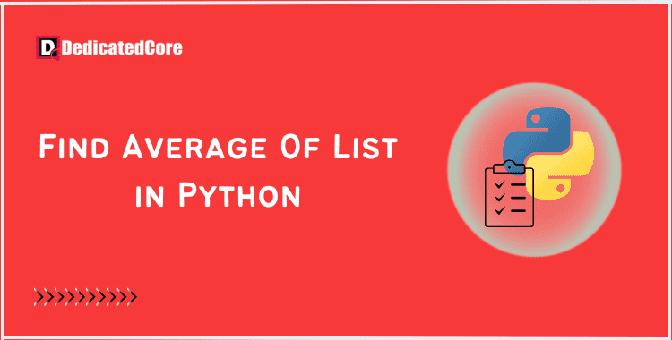 find average of list in python