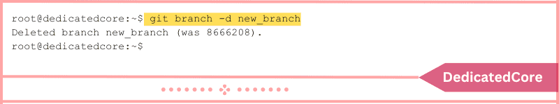 delete a git branch