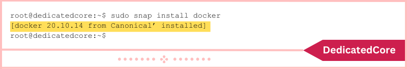 install docker dependency command