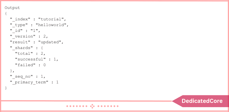 output modification of existing entry curl command