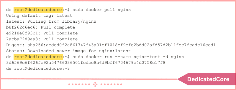 docker run image command line