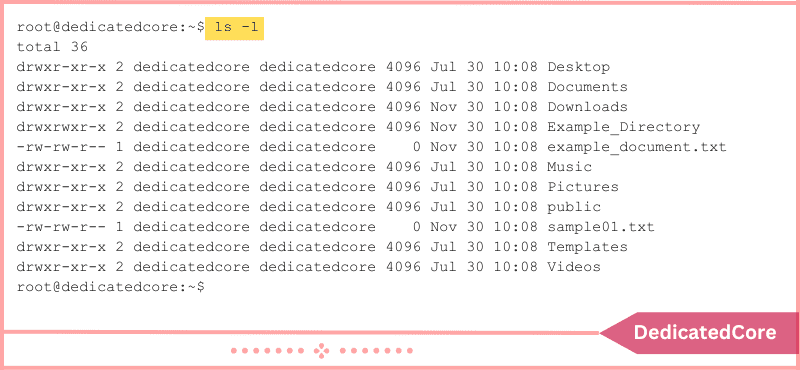 verifying that files were transferred to local system