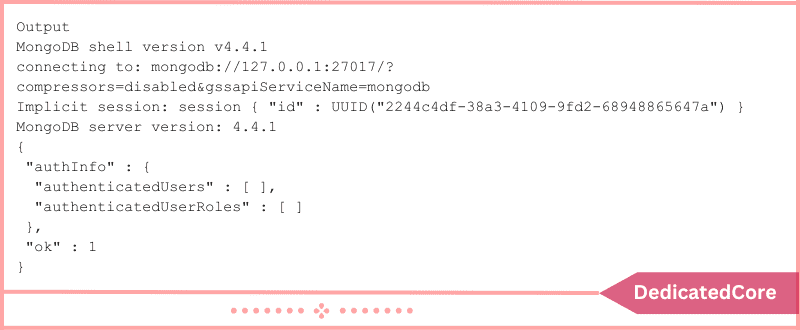 confirming service running enable MongoDB service to boot