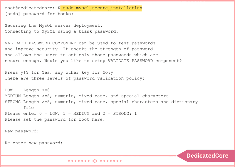 command to secure mysql