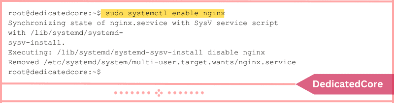 when system boots prevent nginx from loading