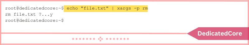 approve xargs command execution